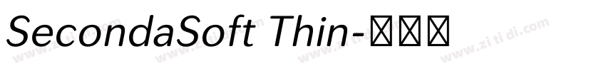 SecondaSoft Thin字体转换